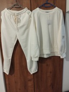 Komplet dresowy śmietankowy wiskoza 