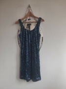 sukienka cekinowa granatowa Reserved nowa rozm M