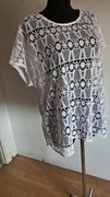 Bluzka damska, tunika, narzutka biała Next-rozmiar 22/50/5XL