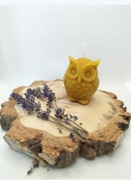 Świeca z wosku pszczelego SOWA 