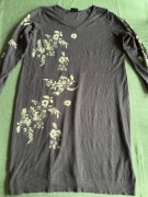 Czarna sukienka damska ze wzorem Bon Prix XL