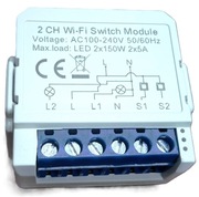 PRZEŁĄCZNIK STEROWNIK OŚWIETLENIA DOPUSZKOWY 2-KANAŁOWY Avatto