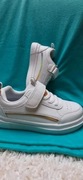 Białe dziewczęce sneakersy r 28 lekkie modne nowe