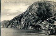 Positano, Panorama e strada, Włochy, ok. 1910