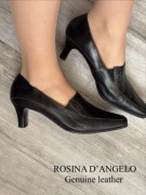 Obcasy marki Rosina D’Angelo prawdziwa skóra włoskie 39 niski obcas szpic