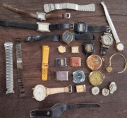 Kolekcja zegarków z PRL i nowszych 