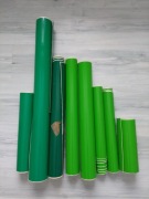 Folia samoprzylepna ciemny i jasny zielony połysk. Wyprzedaż. Niska cena.