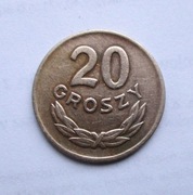 20 Groszy 1949 r.  Miedzionikiel