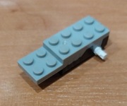 Lego - element 41857c01 napęd jasny szary old 