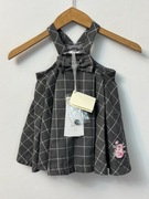 Sukienka ogrodniczki sukieneczka wiskozową bawełniana Monnalisa 80 cm 12 m