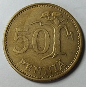 MONETA 50 PENNIA  FINLANDIA 1973. (189)