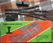 Pilz tory modelowe, rozjazd podwójny, 2 mech elektryczne, H0