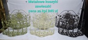 Metalowe koszyki zawieszki