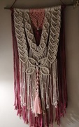 Makrama na ścianę, boho, rękodzieło