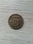 12.  PRL 5 zł.  z 1975 r. bez znaku menniczego