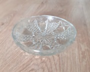 Talerzyk patera salaterka kryształ PRL vintage retro antyk