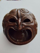 Gliniana płaskorzeźba maszkaron!