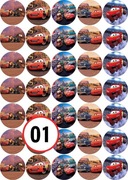 Pan Opłatek na tort - MUFFINKI AUTA A4