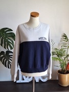 Bluza hm H&M M 38 granatowo biała new york dwukolorowa bez kaptura