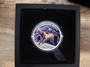 Australian Brumby 1 uncja srebra 2024 Kolorowany.