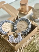 Podkładki pod kubek dla babci i dziadka breloczki 