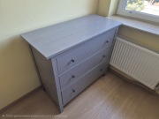 IKEA HEMNES komoda 3 szuflady SZARA drewniana