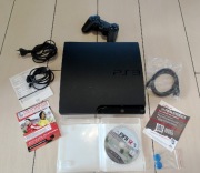 Konsola PS3 PlayStation 3 Slim 500GB Odnowiona Wersja Black Zestaw Gry Pad