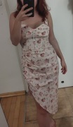Sukienka letnia kwiaty Babydoll Lolita S romantycz