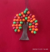 Naszyjnik drzewko szczęścia . Rękodzieło