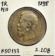 Moneta 1 Rubel 1898 Mikołaj II - K50133