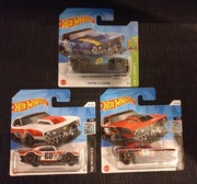 Hot Wheels Chevrolet Custom '68 Camaro zestaw 3 różne sztuki 