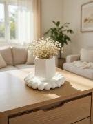 Podstawka bąbelkowa + wazon dekoracyjny – zestaw dekoracyjny, świecznik, 