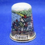 Naparstek Kolekcjonerski Porcelanowy Clovelly