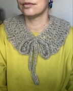 Kołnierzyk, szydełkowany, wełniany, ozdoba, rękodzieło