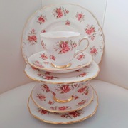 **uroczy serwis Tete-a-Tete Ridgway vs. Colclough 1955+