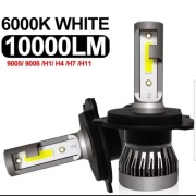 Żarówki LED do reflektorów H7, 6000K, 10000LM wentylator 2 szt Nowe