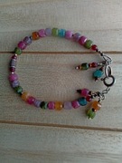 Srebrna bransoletka z turmalinami