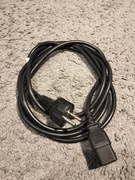 Kabel zasilający 3 pinowy C13 2,5 metra czarny