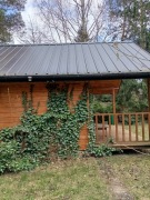 Działka ROD z domem drewnianym 