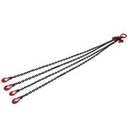 Zawieszki łańcuchowe 2 m 4 sznurki haki skrawające 4 tony 6 mm 