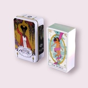 Modern Witch Tarot Deck in Metal Tin – Colorful Feminine Tarot Set