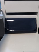 Torebka damska granatowa skórzana lakierowana 