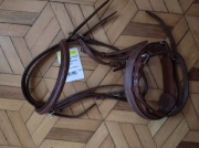 Skórzane ogłowie PONY brązowe nowe 