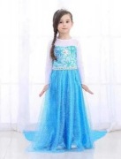 Strój Dla Dzieci Elza Kraina Lodu Sukienka 130