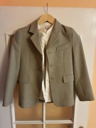 Garnitur chłopięcy - rozmiar 122, wiek: 8 lat, beż