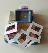 Radziecki rzutnik diaskop LENINGRAD-2 + 20 slajdów MOSKWA. Stan kolekcjoner