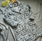 Plaszcz damski C&A welniany M 38 cieply elegancki klasyczny