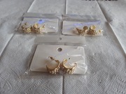 Kolczyki pozłacane z kamykami