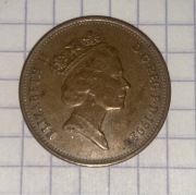 Wielka Brytania. 2 pensy. Two pence. 1992. Elżbieta II.