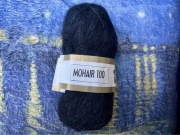 nowa czarna włóczka mohair moher 100 corona z PRL-u